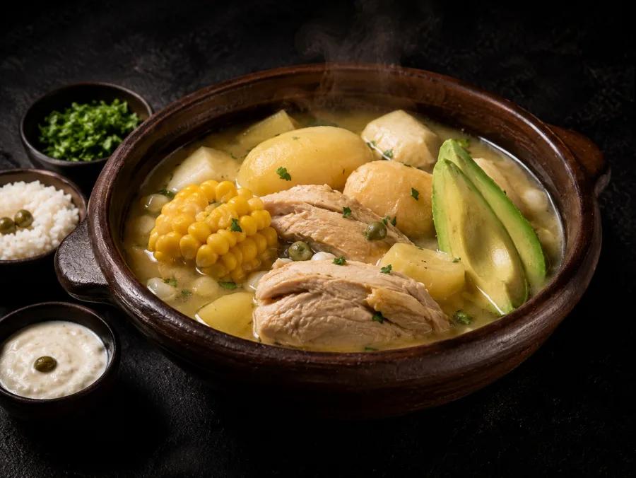 Ajiaco colombiano casero